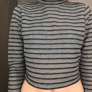 Grey crop top